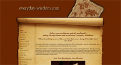 Desktop Screenshot of everyday-wisdom.com