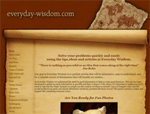 Tablet Screenshot of everyday-wisdom.com